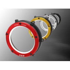 DBK Special Parts (Ducabike) EVO LED Dual Color Clear Wet Clutch Cover for the Ducati Panigale / Streetfighter / Multistrada / Diavel V4